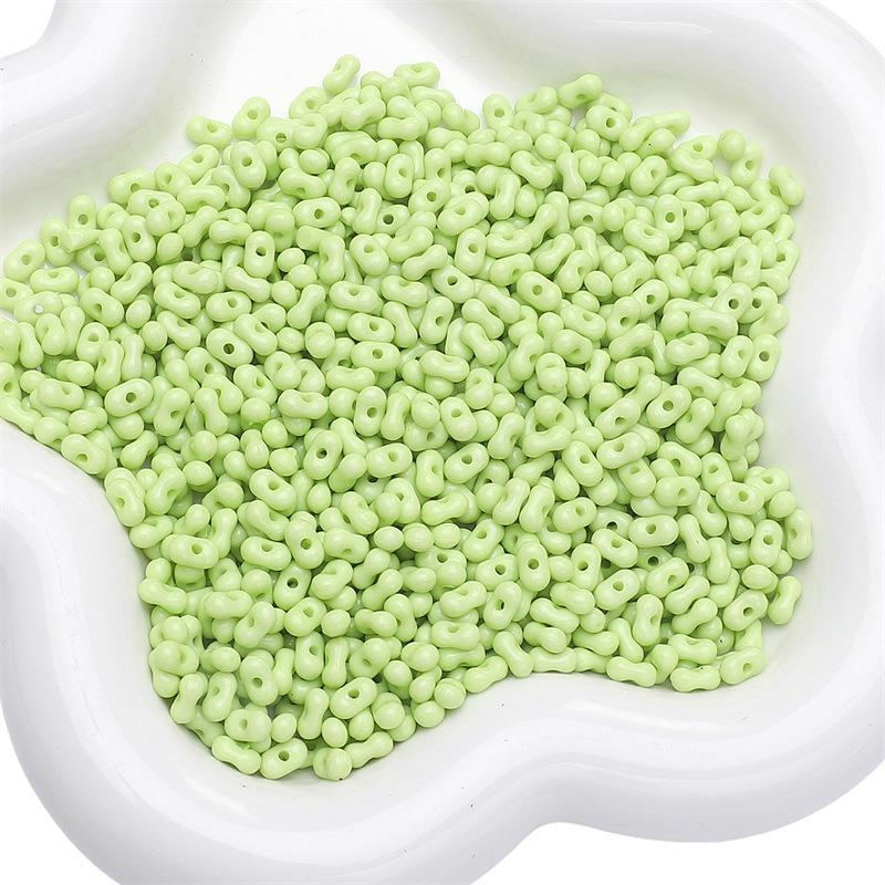 Бусины для браслетов ручной работы Акриловые однотонные бусины в форме арахиса Бусины для ожерелья Полуфабрикаты для нитей Украшения ручной работы своими руками Аксессуары Материалы для аксессуаров