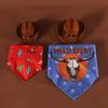 Ковбойский костюм для питомца, набор ковбойской шляпы и банданы, аксессуары для косплея для кошек и собак малых и средних пород для Хэллоуина, Рождества, вечеринок