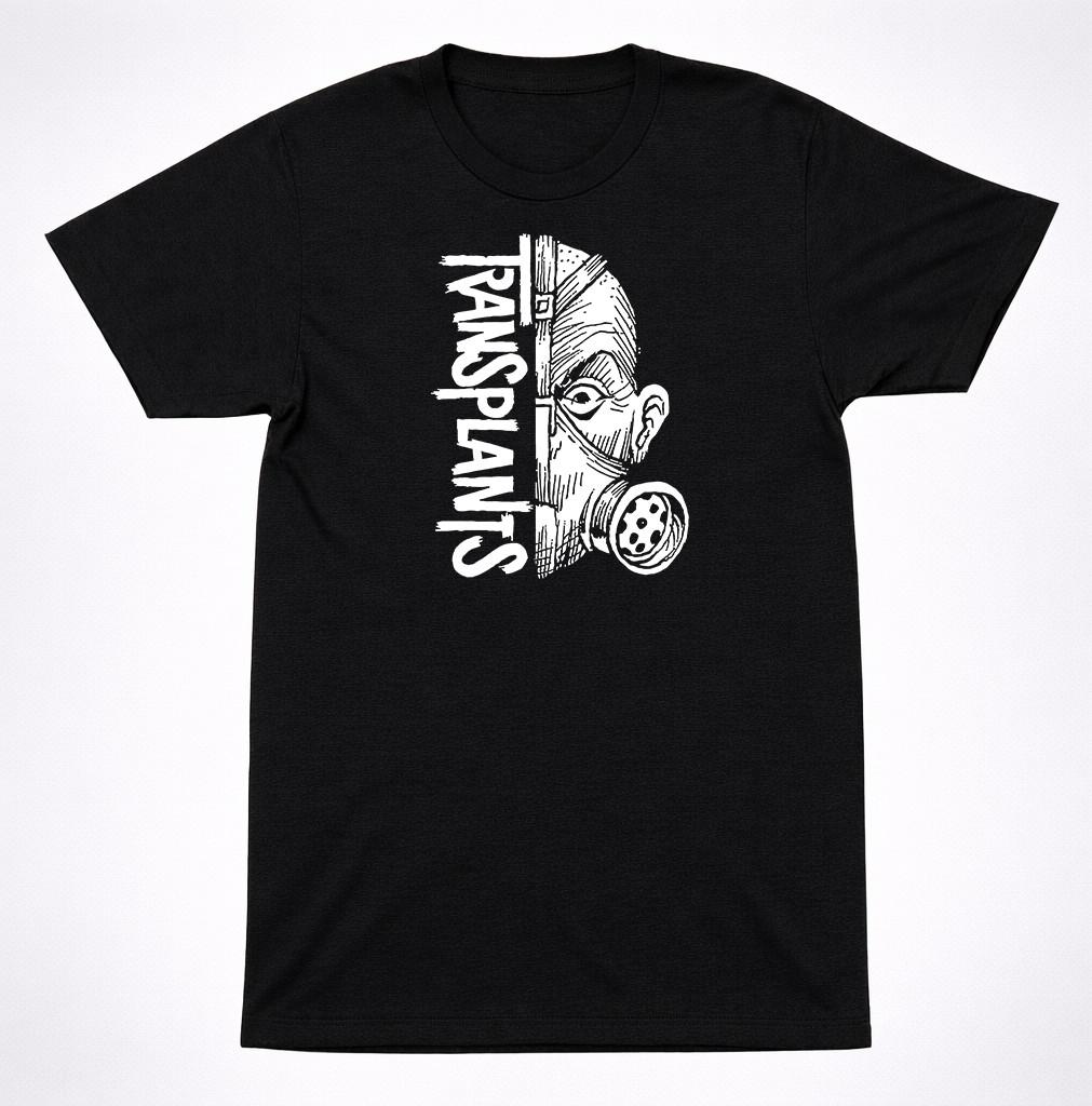 Transplants Half Gas Mask Logo Punk Street Hardcore Band Punk Rock T-Shirt