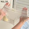 Women's Sexy Lace Briefs Ice Silk Seamless Panties Underwear Breathable Quick Drying Underwear M-XL