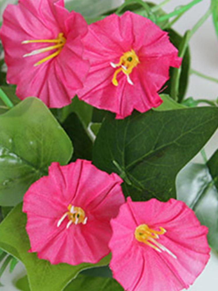 1 шт. искусственный цветок искусственный ротанг поддельные растения настенный ипомея цветок искусственный цветок свадьба домашний декоративный