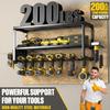 Wall-Mounted Iron Tool Storage Rack for Heavy-Duty, Cross-Border, Multi-Function Use