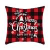 Рождественская наволочка-подушка для прикроватной тумбочки, офисная наволочка для подушки для сна, наволочка из короткого плюша с принтом