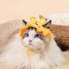 Cat Hat Pets Knitted Cosplay Hat Halloween Christmas Party Costume Headwear Dress-up Accessories for Puppy Cat Kitten