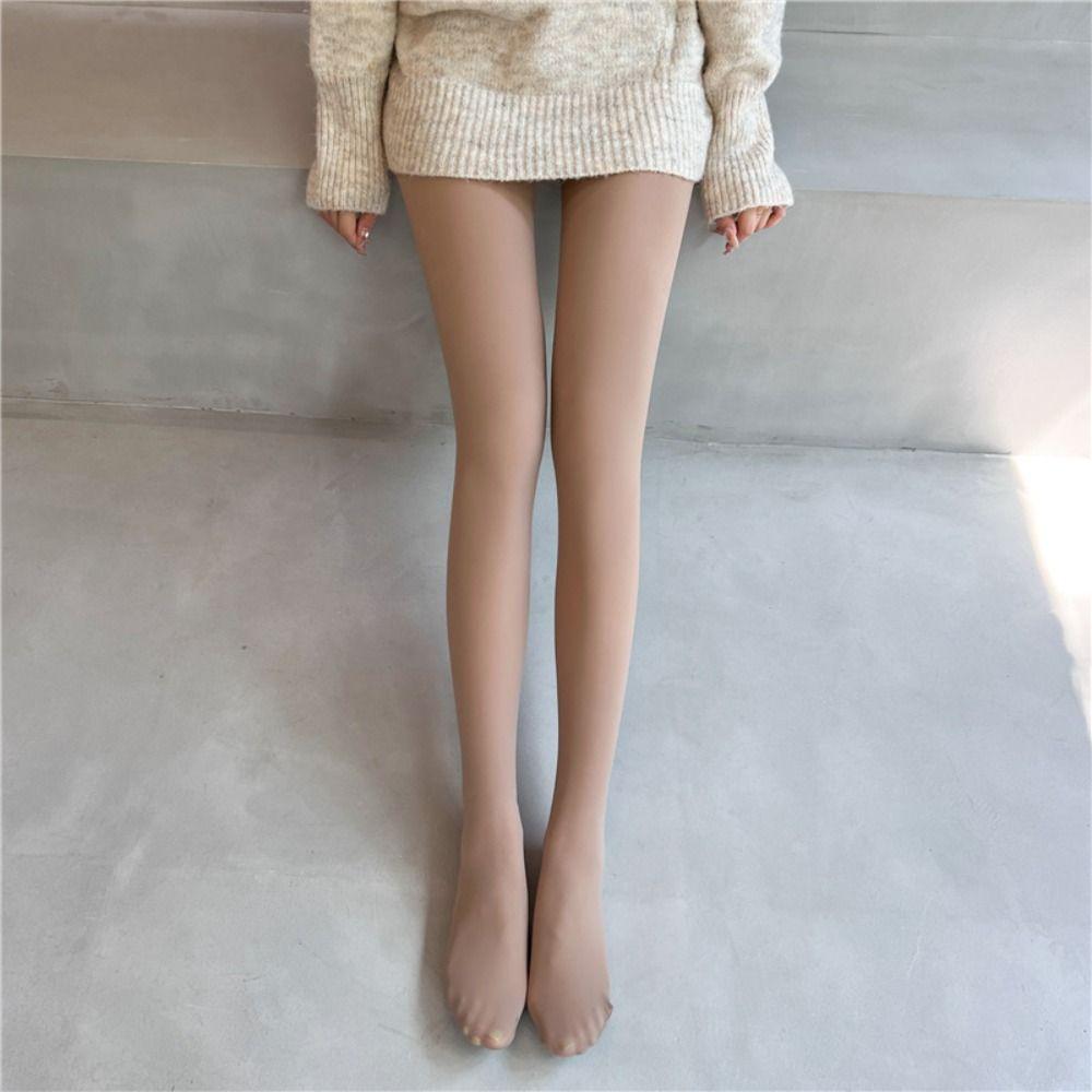 Nude Bottoming Pants Thicken Bare Leg Artifact Women Stockings Thermal Pantyhose Winter Pantyhose