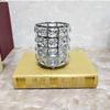 Silver/Gold Makeup Brush Holder Organizer Cosmetic Storage Box Brush Bucket Jewelry Box Pen Holder Desktop Finishing Crystal Ornaments