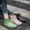 Модные женские ботильоны для дождя, водонепроницаемые водонепроницаемые ботинки, резиновые сапоги из ПВХ, новые женские модные сплошные сапоги для рыбалки, зимние галоши