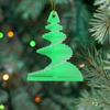 3D-печатная зеленая вращающаяся новогодняя елочная игрушка, рождественское украшение для дома