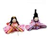 Osaka Choseido Hina Dolls Compact Mini Hina Dolls Ceramic Maizakura Hina Imperial Couple Set - -
