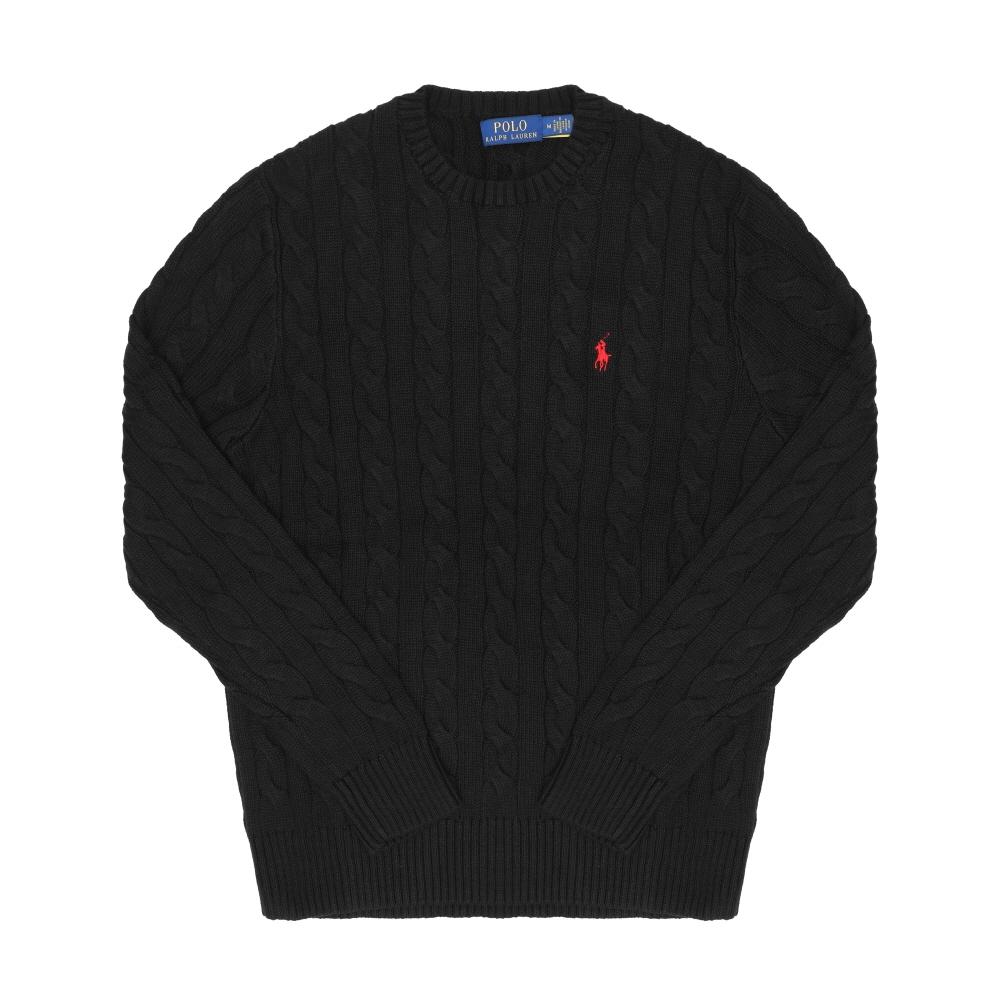 Polo Ralph Lauren Мужской свитерок Pony из хлопка с косами Стандартный крой 710775885012