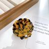 Versatile Acetate Hair Claw Clip With Elegant Shell Design And Pearls For Trendy Hairstyles