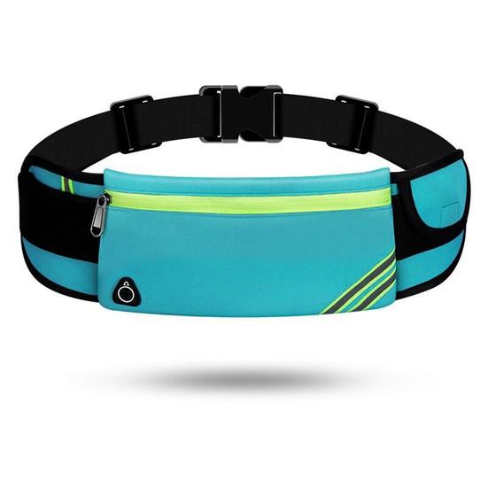 Спортивная поясная сумка с застежкой-молнией, большая вместительная водонепроницаемая светоотражающая полоска, ультратонкая поясная сумка для хранения