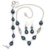 Mystic Topaz Titanium Handmade For Womens,Unisex Jewelry Set 18-20''