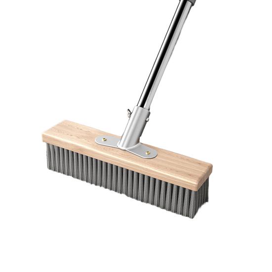 Щетка для пола Щетина из нержавеющей стали Щетка для чистки патио, бетона, каменных поверхностей Универсальная щетка для наружной уборки