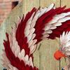 Independence Day Patriotic Eagle Wooden Plaque Red White Blue Bird Indoor Outdoor Front Door Wall Hanging Garland Pendant 4th of July Festival