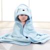 Hooded Baby Bath Towels 80x80cm Toddler Bathrobe Sleeping Swaddle Wrap Newborn Towel  Girls