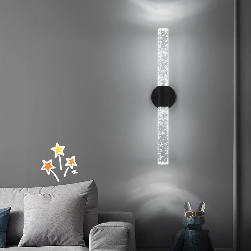 Современный настенный светильник вверх и вниз для дома, спальни, прикроватной тумбочки, гостиной, прохода, прихожей, лестницы, настенного бра, 14 Вт, светодиодный, 220 В, черное золото