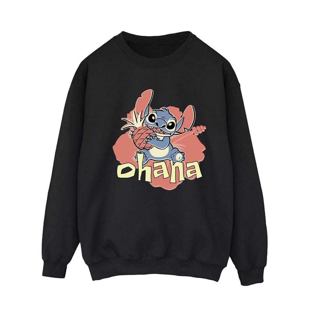 Disney Женский/женский свитшот Lilo And Stitch Ohana с ананасом