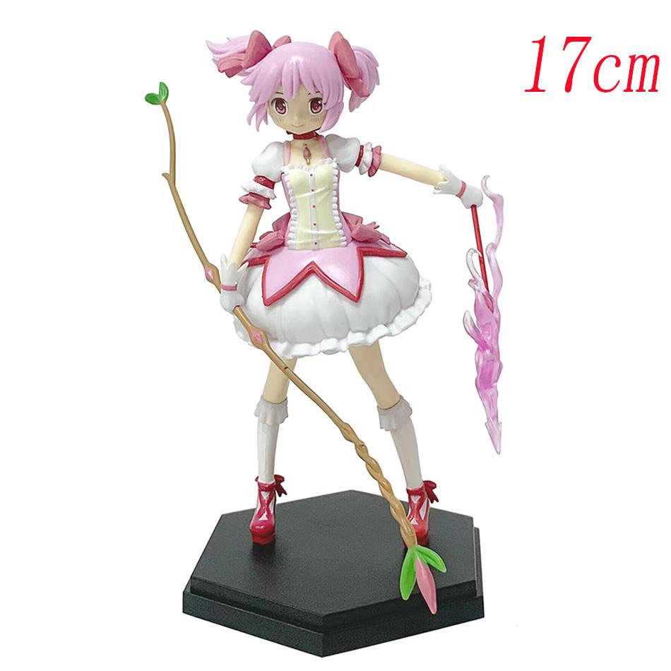 17-18 см Puella Magi Madoka Magica Аниме Модель Канаме Мадока Волшебная Девочка ПВХ Аниме Фигурки Действия Аниме Мультфильм Модель Игрушка Подарок