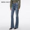 MISS SIXTY Women's Vintage Wash Slimming Flare Jeans