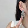 [Синяя Хрустальная Кисточка] Французские Серьги-Капли с Алмазной Кисточкой Модный Дизайн Изысканные Легкая Роскошь Высококачественные Серьги для Женщин