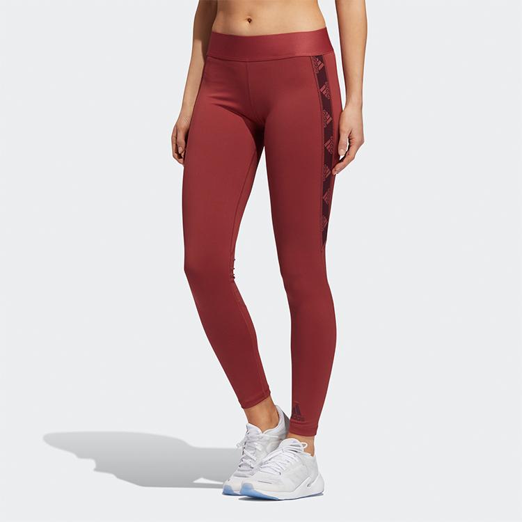 Adidas Женские беговые тайтсы Ask Bos T, красные GC8178