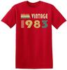 40th Birthday Tshirt Gift Vintage 40 Years Old Born In 1983 Funny Top T Shirt