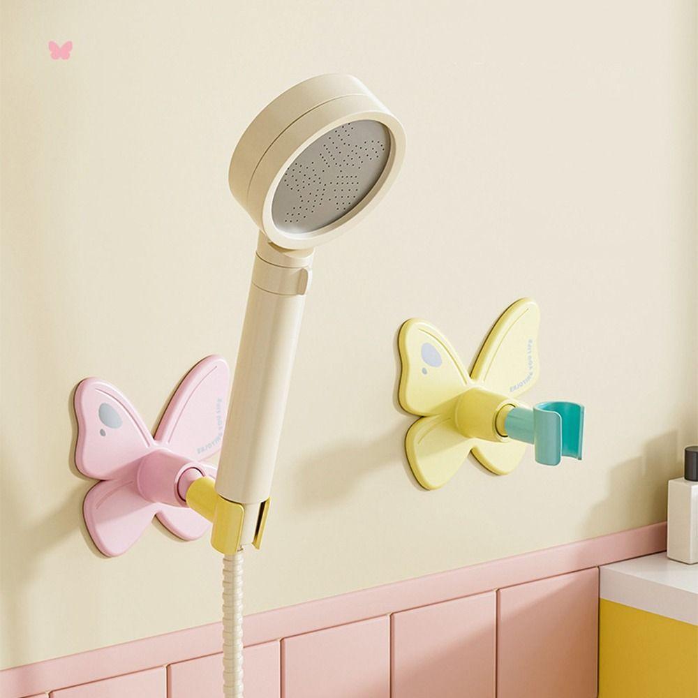 360° Adjustable Creative Shower Head Bracket Cartoon Shower Hanging Rack Restroom
