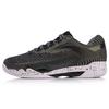 Li Ning Pioneer Shock Absorption Rebound Low Top Running Shoes Unisex Sneakers Black Green AYAN011-2