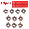 10pcs Carbide Inserts VP15TF For Lathe Turning Tool Holder Semi-finishing