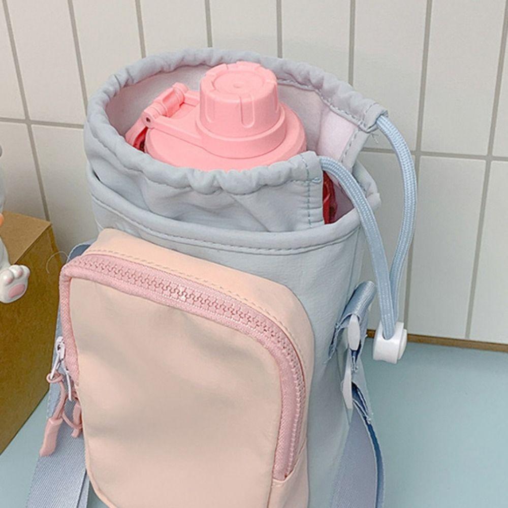 Lightweight Water Bottle Bag Dopamine Style Thermal Mugs Shoulder Bag Sports