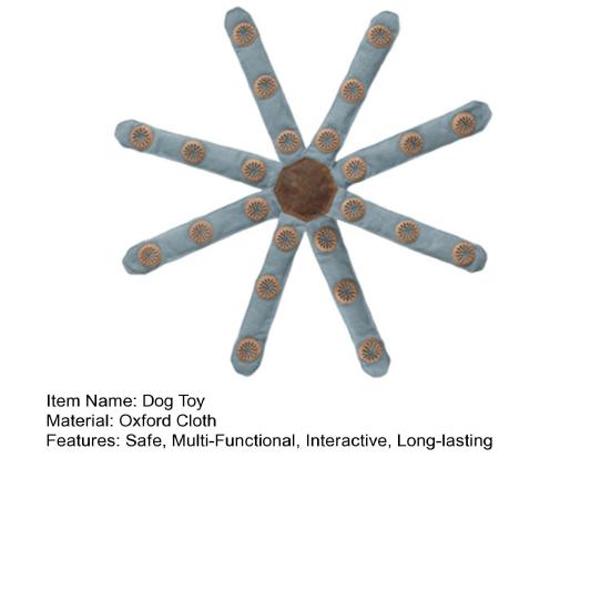 Dog Snuffle Knot Interactive Puzzle Toy Puppy Enrichment Toy with Treat Pockets Tie And Knot Tentacles Into Snuffle Ball for Slow Eating Foraging