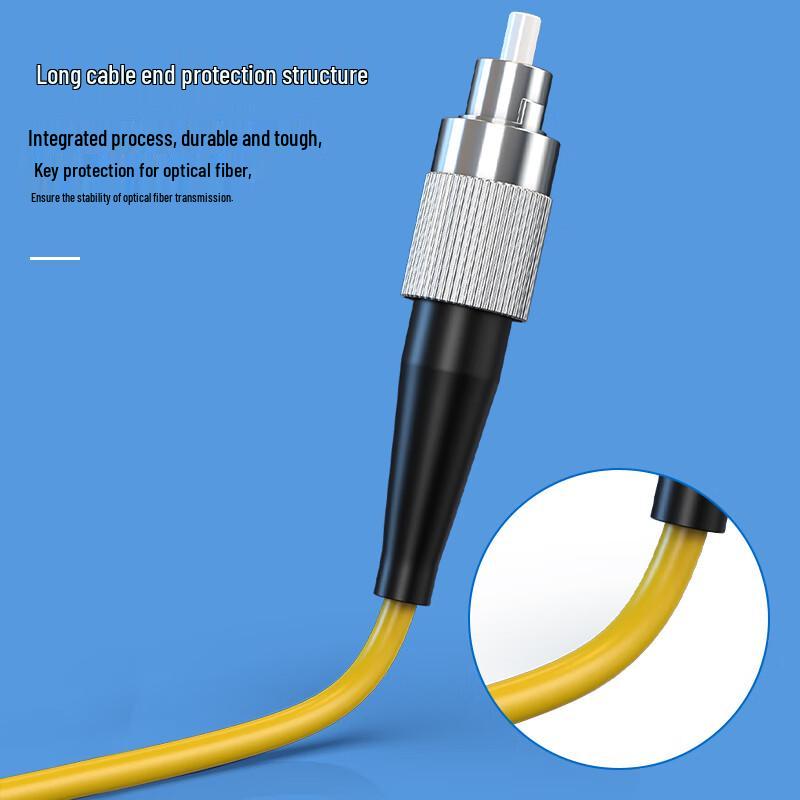 FC-ST Single-Mode Duplex Fiber Optic Patch Cable