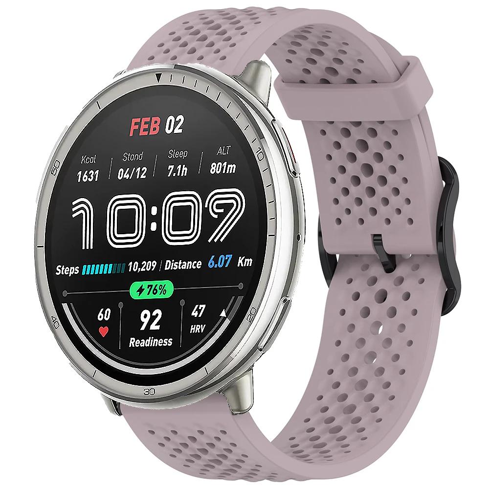 20-метровый силиконовый ремешок для Amazfit Active 2, спортивный сменный браслет для Amazfit GTS 4 mini 3 2 2e/Bip 3/3 Pro/Bip U Pro