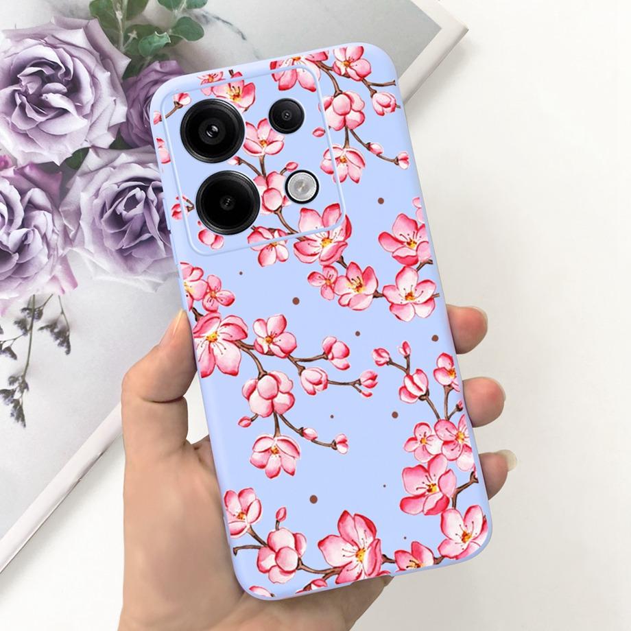 Чехол-сердечко для телефона Xiaomi Poco X6 Pro 5G Чехол PocoX6 5G Мягкий жидкий силикон Capa Для Xiaomi Redmi Note 13 Pro 5G