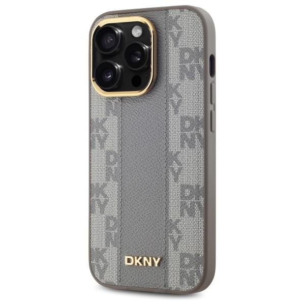 Dkny Dkhmp14Lpcpvsle Iphone 14 Pro6.1 Beżowy/Beige Hardcase Leather Checkered Mono Pattern Magsafe
