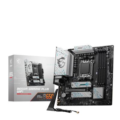 Материнская плата MSI B650M GAMING PLUS WIFI AMD Ryzen Series совместимая с сокетом AM5 DDR5 MB6467 7000/9000 Micro-ATX
