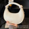 This year's popular small bag women's 2025 new spring and summer versatile messenger bag woven portable dumpling bag