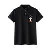 Li Ning Little Fox Fashion Embroidered Solid Color Breathable Casual Short Sleeve Polo Shirt Unisex Polo Shirts APLT137-1(TEAM702-A1)