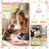 Interactive Cats Turntable Toy With Feather Wand, Multi-Layer Track Puzzle Toy For Indoor Cats, Self-Entertainment & Boredom Relief