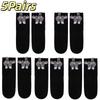 Cartoon Cat Egg Couple Socks Soft Breathable Socks Cozy Mid-Calf Cotton Socks for Maternity Cute Present for Lovers Family Gifts