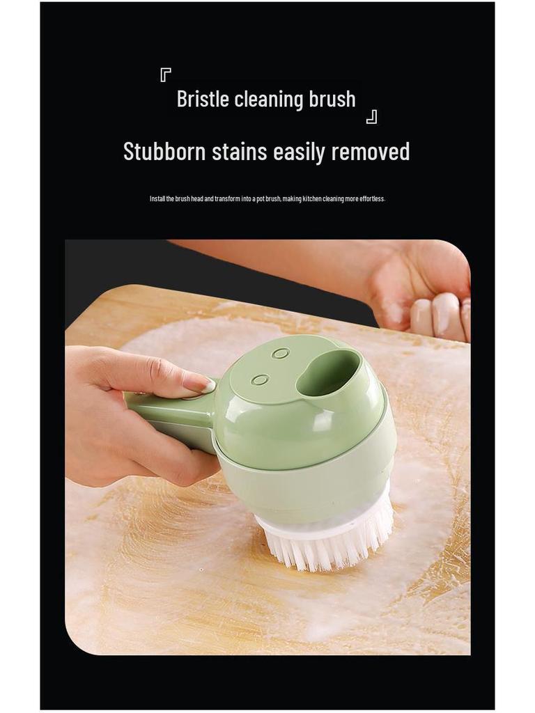 Электрическая овощерезка и измельчитель «четыре в одном»: Многофункциональная чеснокодавилка и слайсер