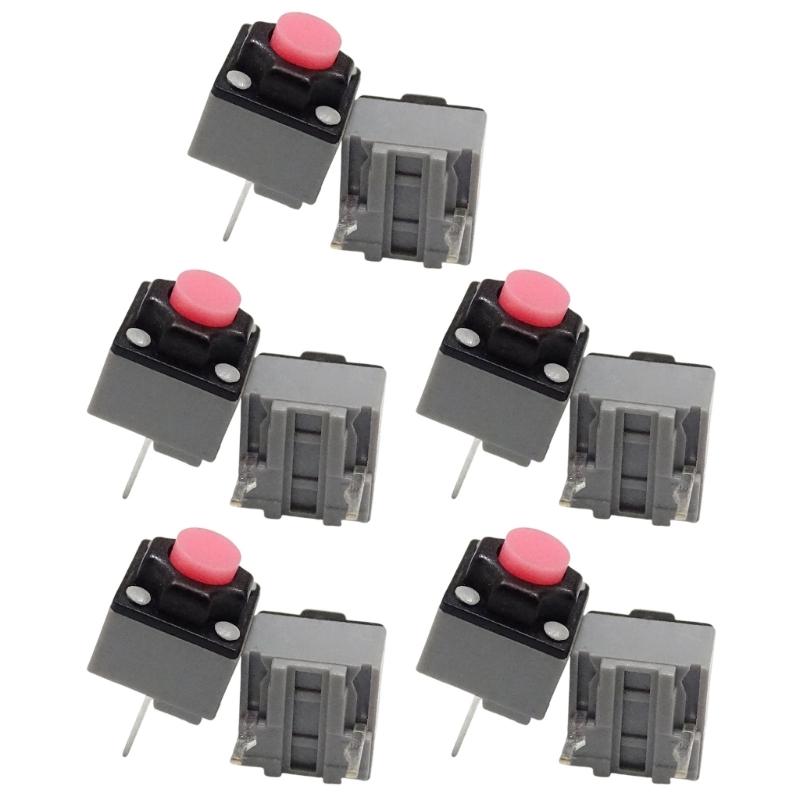 6x6x7.2mm Quiet Microswitch 10Million Clicks Life Mouse Button 2Pins Microswitches 10PCs