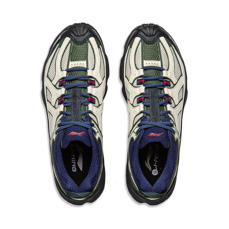 Li Ning Outdoor CF Tracing, Лесная Тень Удобная Поддержка Отскок Низкие Треккинговые Ботинки Унисекс AHTV033-10