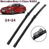 Бескаркасные дворники 24"+24" для Mercedes-Benz C-Class W204, подходят для E-Class C207, GLK X204, CLS W218, SLK R172, C-Class Coupe C204