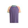 Adidas Originals Enjoy Raglan Tee Striped Colorblock Sport Short Sleeve Men Tops Tech-Purple IT8189