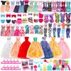 Barwawa Doll Clothes 30cm Doll Clothes Doll Dresses 52 Sets 3 Clothes 14 Dresses 3 Swimsuits 10 Pairs Shoes Computer Hanger and 22 Accessories for