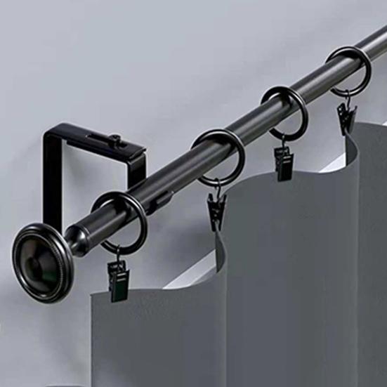 Curtain Ring Openable Ring Suspend Simple Installation Fall-resistant Curtain Rod Hook Bathroom Supply