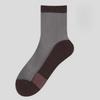Men's Summer Thin Fashion Solid Color Business Cool Breathable Tube Socks