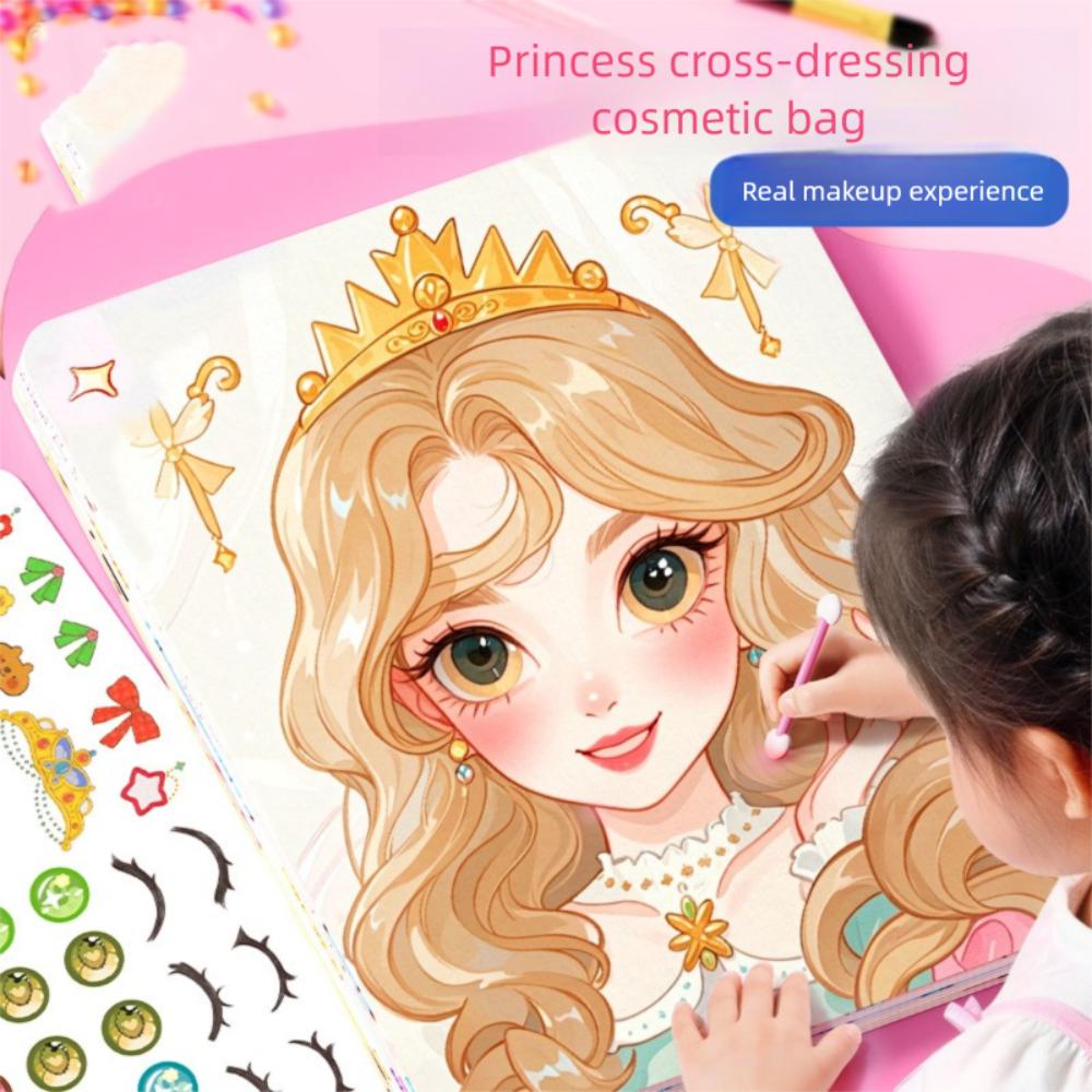 Relieve Boredom Dress Up Games DIY Princess Makeup Kit New Princess Makeup Set  Children Toy